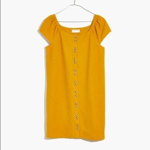 Texture and thread cap sleeve dress